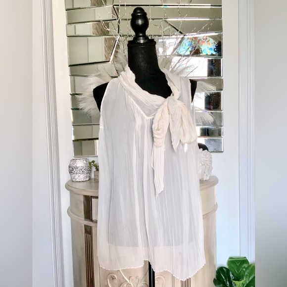 NW with detail Tracy Reese Sleeveless Silk Top, Tan Ivory
Size 8 - Picture 1 of 8